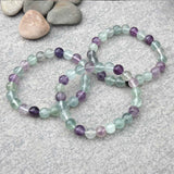 Natural Fluorite Crystal Bracelet