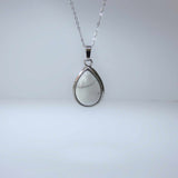 Natural Howlite Inset Crystal Pendant