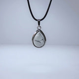 Natural Howlite Inset Crystal Pendant