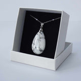 Natural Howlite Crystal Pendant