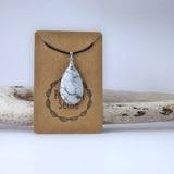 Natural Howlite Crystal Pendant