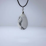 Natural Howlite Crystal Pendant