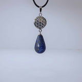 Natural Lapis Lazuli Crystal Pendant Necklace