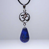 Natural Lapis Lazuli Crystal Pendant Necklace