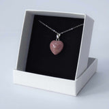 Natural Rhodochrosite Crystal Pendant