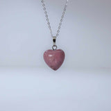 Natural Rhodochrosite Crystal Pendant