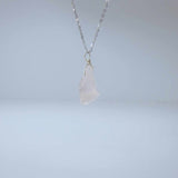 Natural Rose Quartz Crystal Pendant