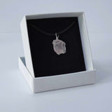 Natural Rose Quartz Crystal Pendant