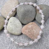 Natural Rose Quartz Crystal Bracelet