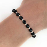 Natural Black Tourmaline Crystal Bracelet