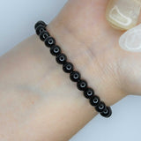 Natural Black Tourmaline Crystal Bracelet