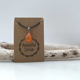 Natural Carnelian Crystal Necklace