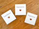 Red Agate Congratulations Crystal Card - Pack of 3