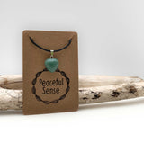 Natural Green Aventurine Crystal Heart Necklace