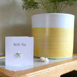 Flower Agate Hello You Crystal Card