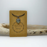 Natural Labradorite Crystal Heart Necklace