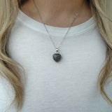 Natural Labradorite Crystal Heart Necklace