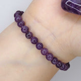 Natural Lepidolite Crystal Bracelet