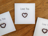 Garnet Love You Crystal Card