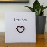 Garnet Love You Crystal Card