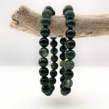 Natural Moss Agate Crystal Bracelet