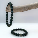 Natural Moss Agate Crystal Bracelet