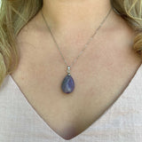 Natural Amethyst Crystal Necklace