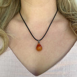 Natural Carnelian Crystal Necklace