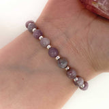 Natural Plum Blossom Tourmaline Crystal Bracelet