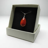 Natural Red Jasper Crystal Necklace