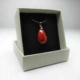 Natural Red Jasper Crystal Necklace