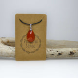 Natural Red Jasper Crystal Necklace