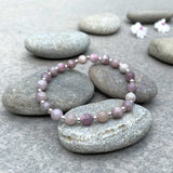 Natural Plum Blossom Tourmaline Crystal Bracelet
