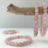 Natural Rose Quartz Crystal Bracelet