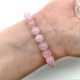 Natural Rose Quartz Crystal Bracelet