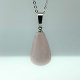 Natural Rose Quartz Crystal Necklace