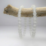 Natural Selenite Crystal Bead Bracelet
