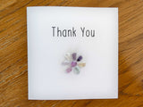 Fluorite Thank You Crystal Card