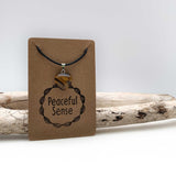 Natural Tiger's Eye Crystal Heart Necklace