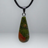 Natural Unakite Crystal Necklace