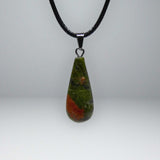 Natural Unakite Crystal Necklace
