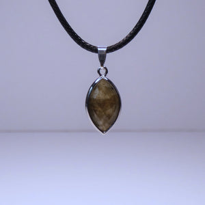 Natural Labradorite Crystal Pendant