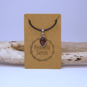 Natural Rhodonite Crystal Pendant