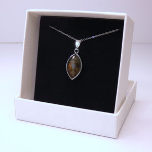 Natural Labradorite Crystal Pendant