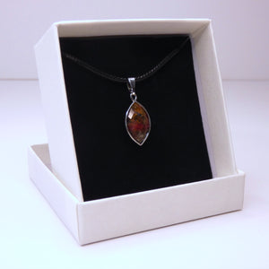 Natural Rhodonite Crystal Pendant