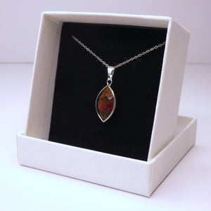 Natural Rhodonite Crystal Pendant