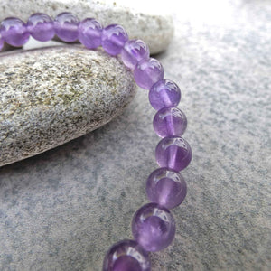 Natural Amethyst Crystal Bracelet
