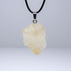 Natural Citrine Pendant Necklace