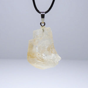 Natural Citrine Pendant Necklace