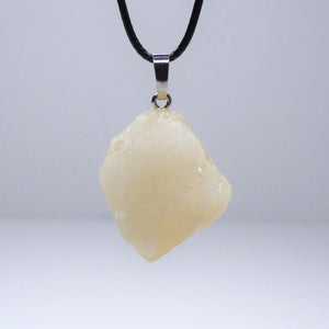 Natural Citrine Pendant Necklace